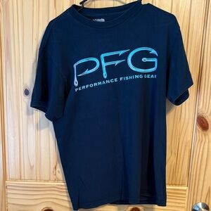 Columbia Navy Blue PFG Short Sleeve Tee